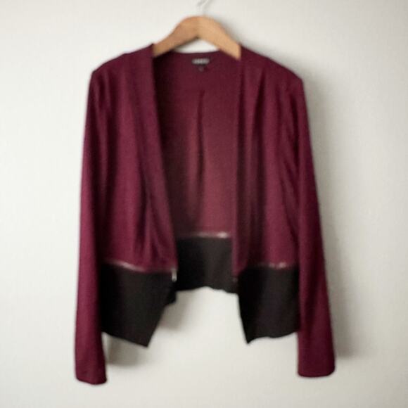 Torrid Zip Convertible Ponte Knit Open Front Cropped Jacket Women's Plus Size 2X - Picture 1 of 9